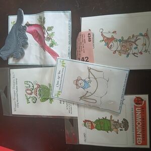 Art Impressions Unmounted Rubber Stamp Set - Multicolor